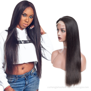 factory store 4*4 closure 100% virgin 360 straight brazilian hair frontal hd wig full lace front cuticle aligned human hair wigs